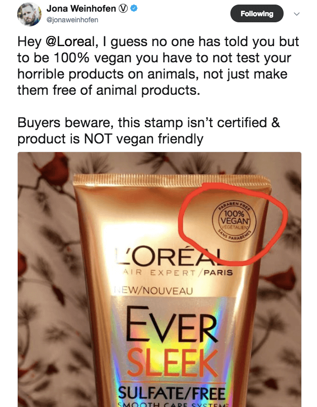 L'Oreal is Labeling Products 100 Vegan But Here's What You Need to Know