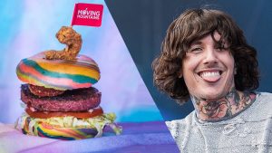 Drop Dead's Oli Sykes Launches Moving Mountains Rainbow Vegan B12 Burger