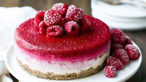 Vegan Raspberry Cheesecake