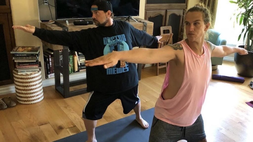 Vegan Kevin Smith and Jason Mewes AKA Jay and Silent Bob Do Yoga Together