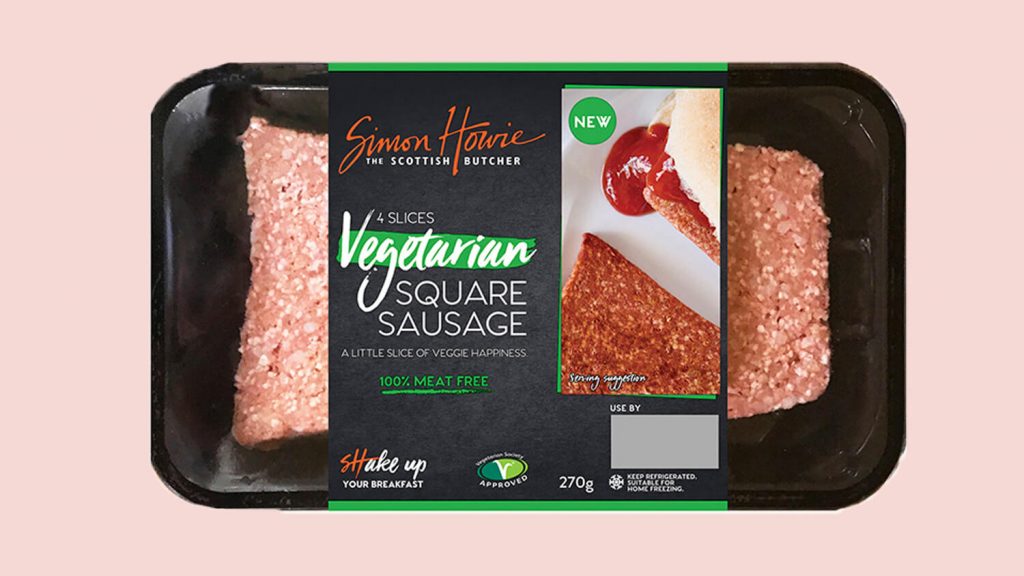 Vegan Square Scottish Breakfast Sausage Now Available in Morrisons and Aldi