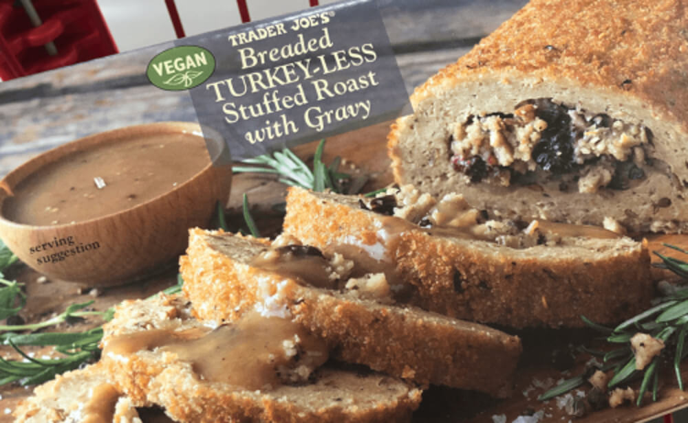 Breaded Vegan Turkey-Less Stuffed Holiday Roast Makes Trader Joe’s Come-Back