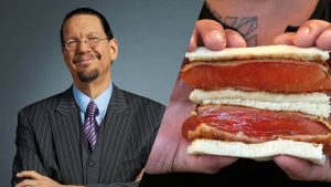 Penn Jillette swears that one of the best vegan meals is a whole watermelon. The comedian and magician adopted a plant-based diet to reverse health issues.