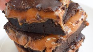 Oil-Free Vegan Peanut Butter Chocolate 'Buckeye' Brownie Recipe