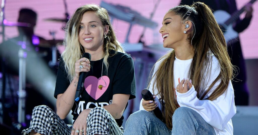 Miley Cyrus Covers Fellow Vegan Ariana Grande‘s 'No Tears Left To Cry' on BBC Radio 1 Live Lounge Performance