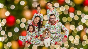 Target Launches Matching Vegan Holiday Pajama Set for Families Who Are Extra About Their Dogs