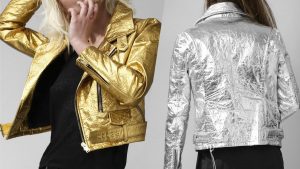 Italian Fashion Brand Creates Vegan Gold and Silver Biker Jackets From Pineapple Leather