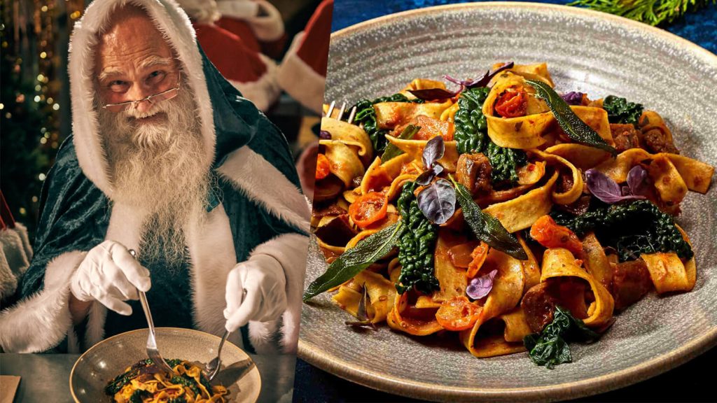 PSA: Santa's Vegan Now and Loves Pasta (Obviously)