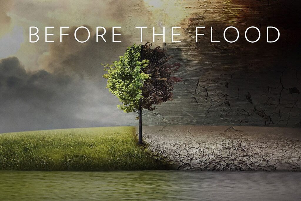 Image: the poster for the documentary "Before the Flood."