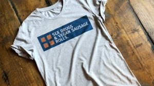You Can Now Buy a Greggs-Themed 'Sex, Drugs, and Vegan Sausage Roll' T-Shirt By the Uninvited