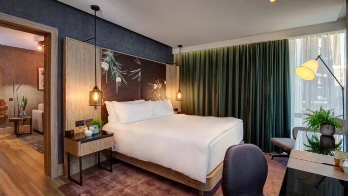 Hilton Hotel Creates Vegan Guest Room With Soy-Silk Curtains and Pineapple Leather