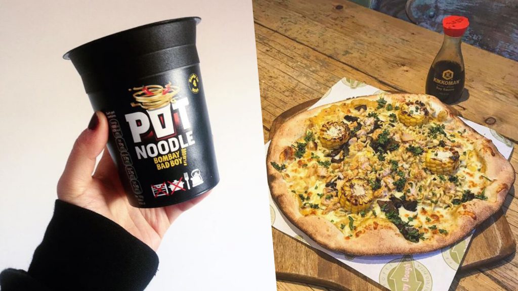 Llandudno's Pizzeria Johnny Dough's Launches Vegan Beef and Tomato and Bombay Badboy Pot Noodle Pizza
