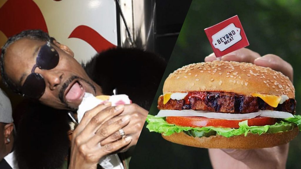 Snoop Dogg Serves Vegan Burgers at Grammys Party