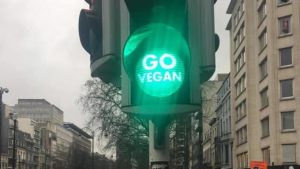 Belgium's Traffic Lights Want You to Stop Eating Meat