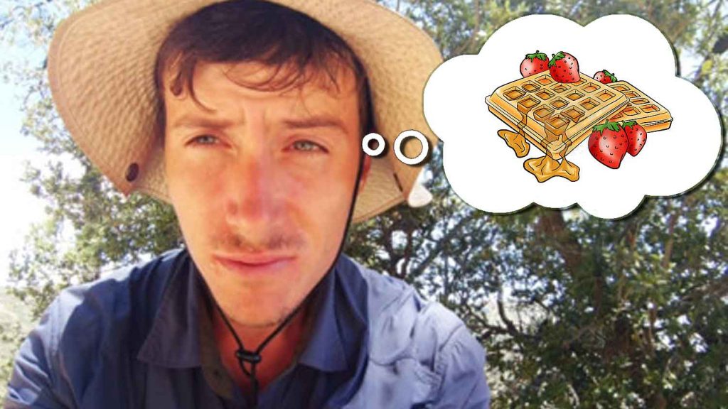 Man Hikes 118 Miles In Search of Vegan Waffles