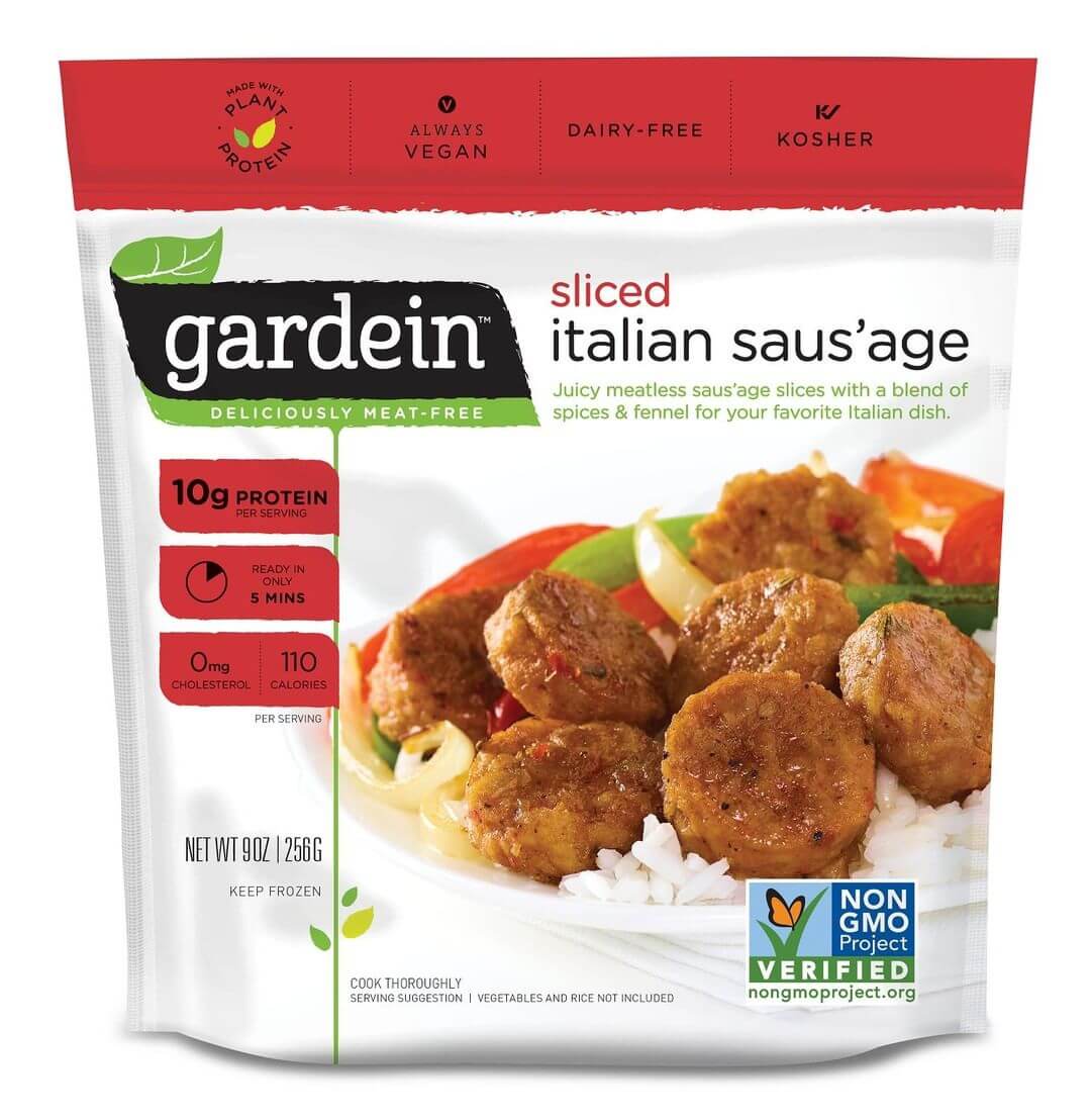 Gardein Just Launched Sliced Vegan Italian Sausages LIVEKINDLY