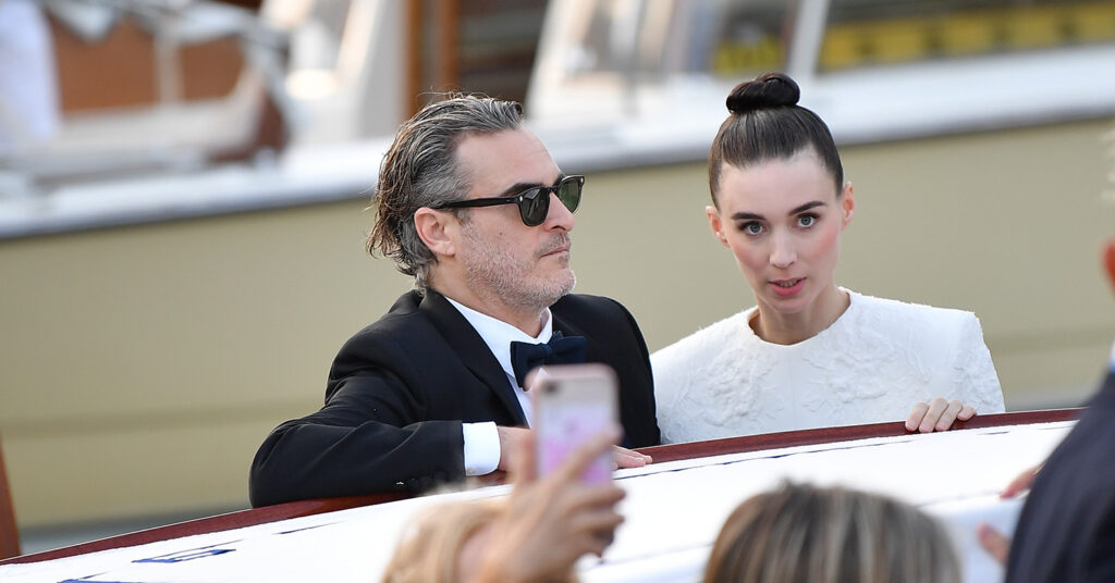 Joaquin Phoenix and Rooney Mara Just Marched for Animals