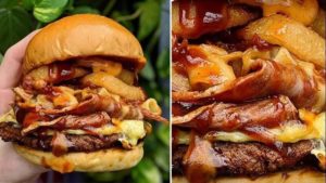 Aussies Are Freaking Out Over This $24 Vegan Bacon and Cheese Stuffed Burger