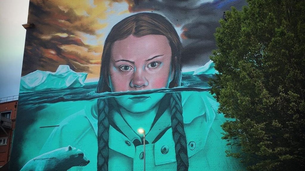 There's Now a Giant 15-Metre Greta Thunberg Mural in Bristol
