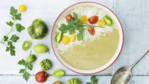 White Beans Make This Vegan Green Tomato Soup Extra Creamy