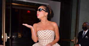 Lady Gaga Rocks a 100% Vegan Leather Dress