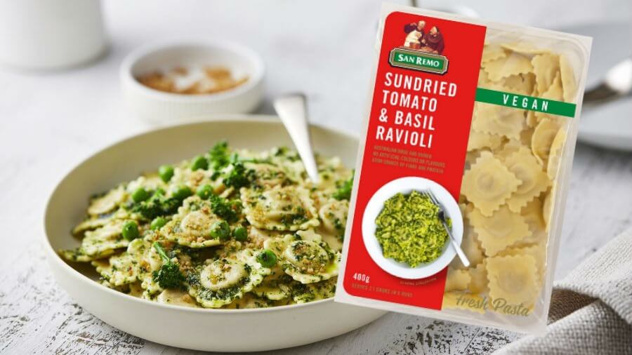 San Remo Launches 3 New Vegan Ravioli Fresh Pasta Flavors