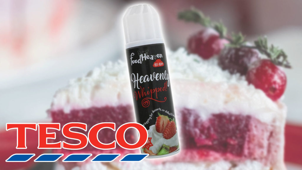 Vegan Squirty Whipped Cream Now at Tesco