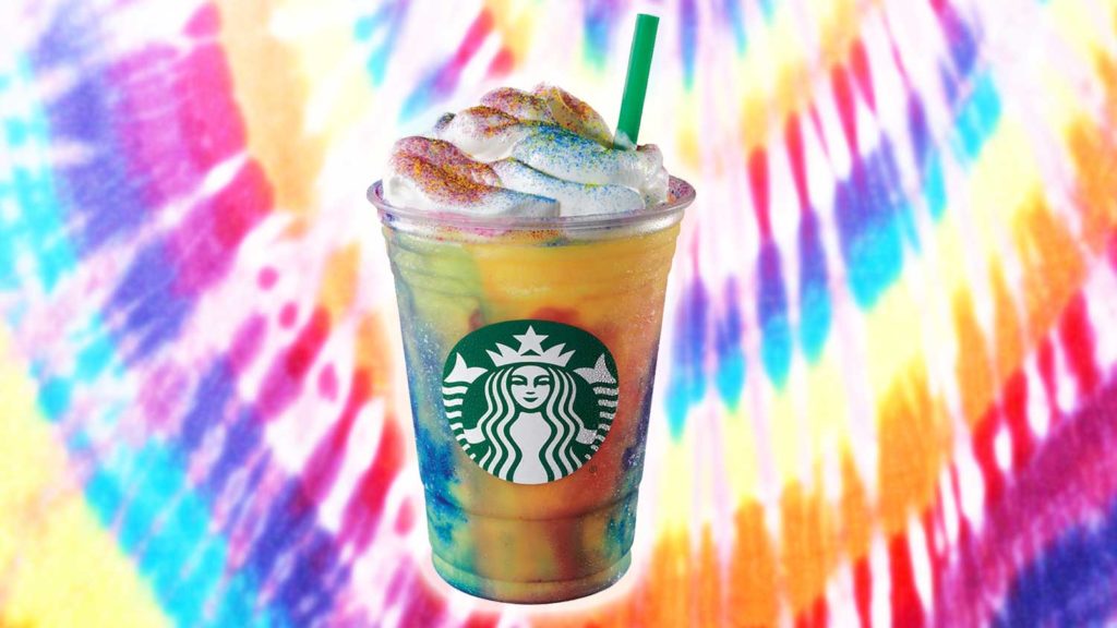 You Can Now Get a Vegan Tie-Dye Frappuccino at Starbucks