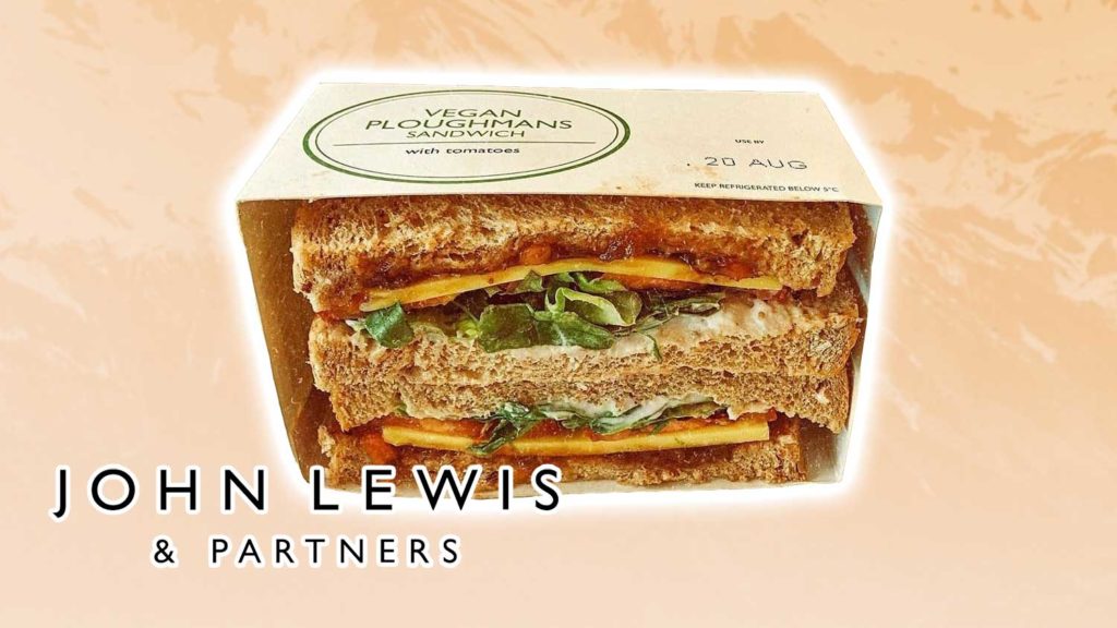 Vegan Cheese Ploughman’s Sandwiches Are Now at John Lewis