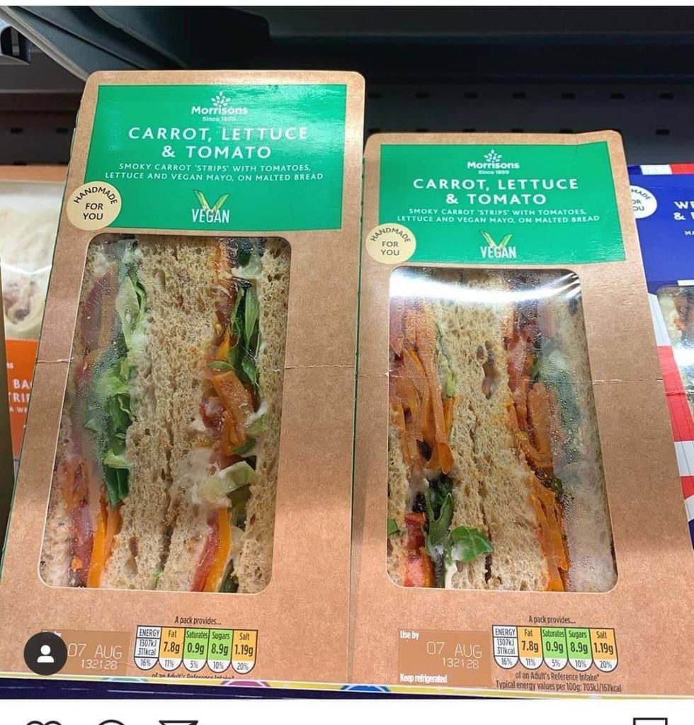 Vegan Bacon BLT Sandwiches Just Launched at Morrisons