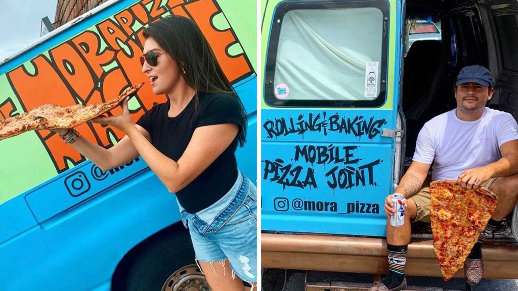 You Can Buy 2-Foot Long Vegan Pizza Slices Out of The Back of This Van