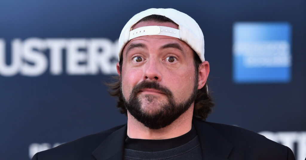 Photo of Kevin Smith, one of the vegan celebrities included in this list.