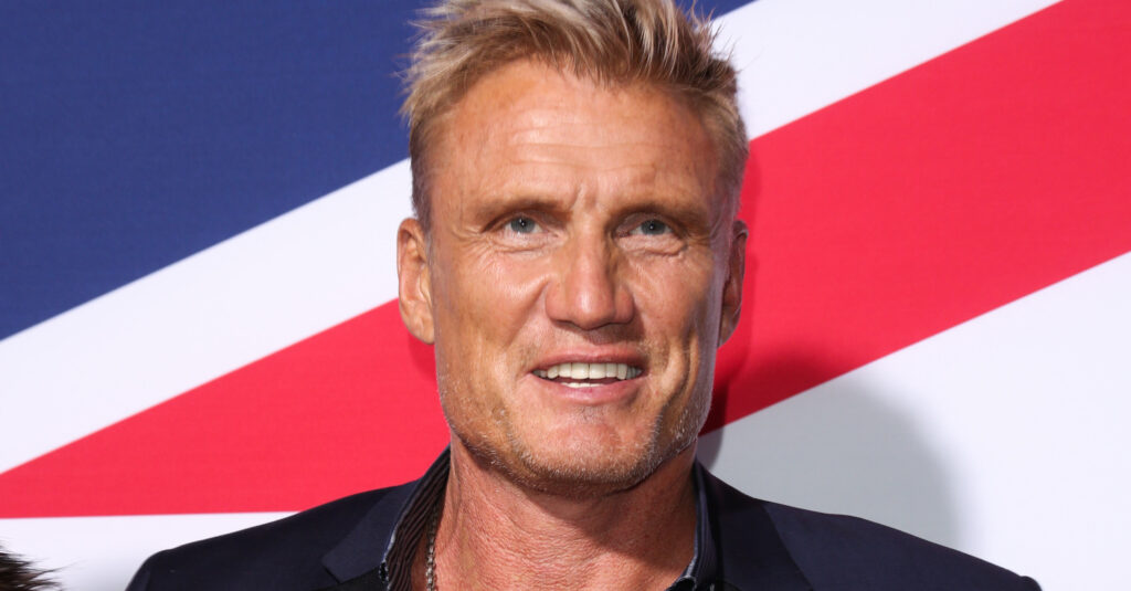 Photo features Dolph Lundgren, who went vegan after watching 'The Game Changers.'