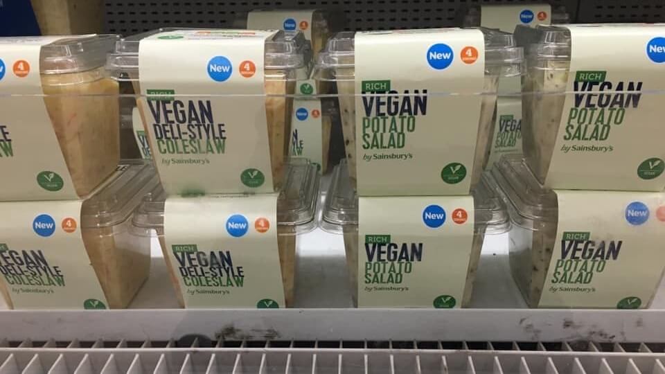 Sainsbury’s Now Sells Vegan Coleslaw and Potato Salad