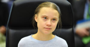 Photo of teenage activist Greta Thunberg.