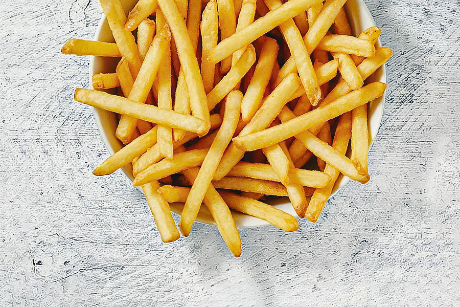 Portion of Pizza Hut Canada's vegan-friendly fries.