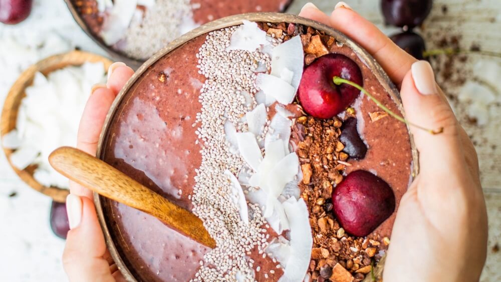 Make This Vegan Acai Cherry Smoothie Bowl for Any Meal of the Day