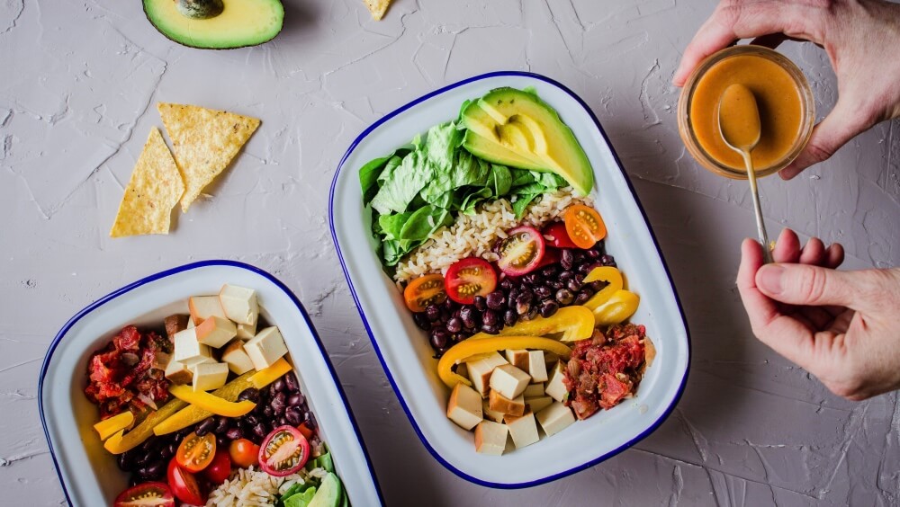 Vegan Protein-Packed Mexican Bowls With Avocado and Salsa