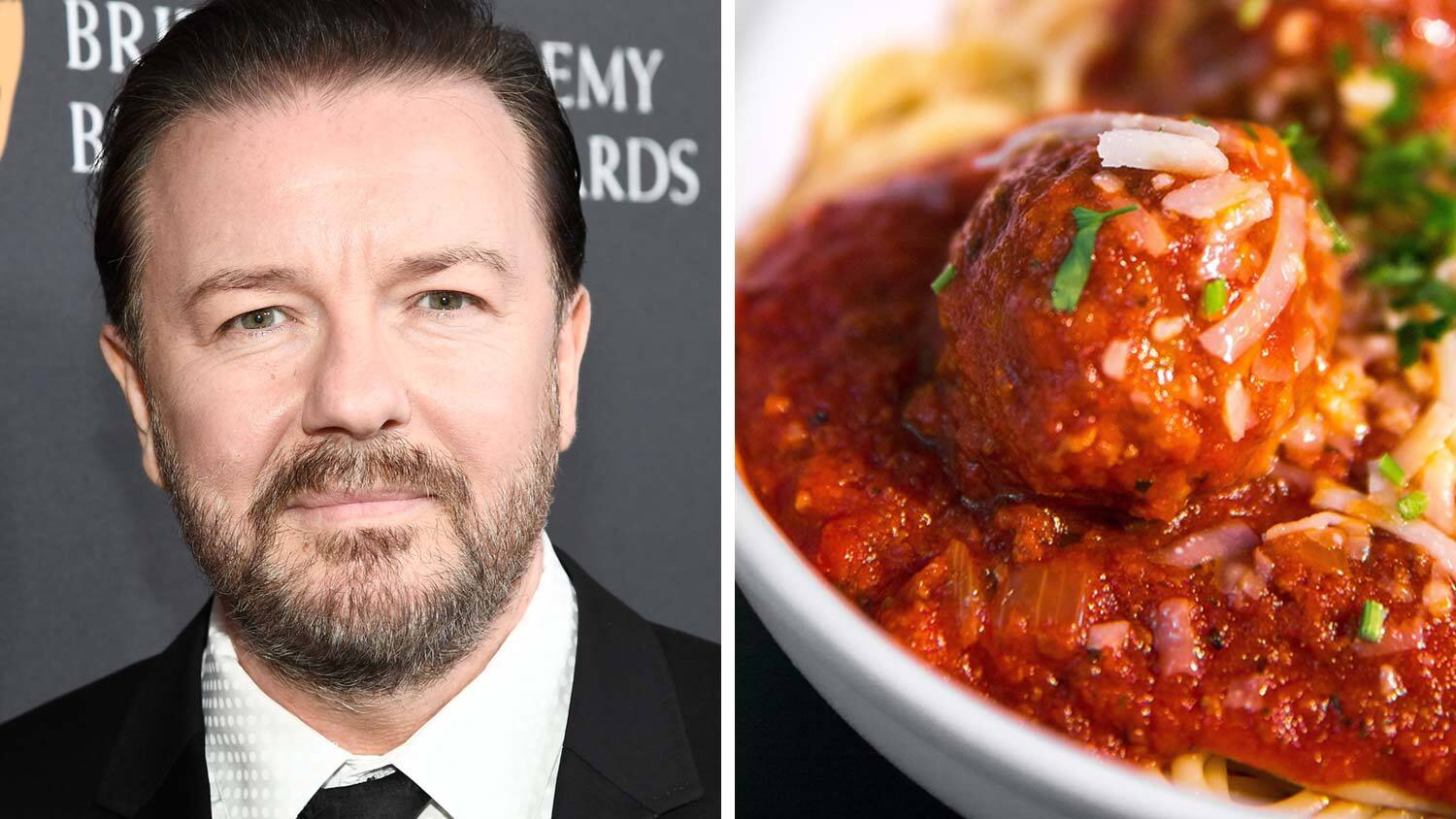 Ricky Gervais Is Eating Lots of Vegan Meat In Lockdown