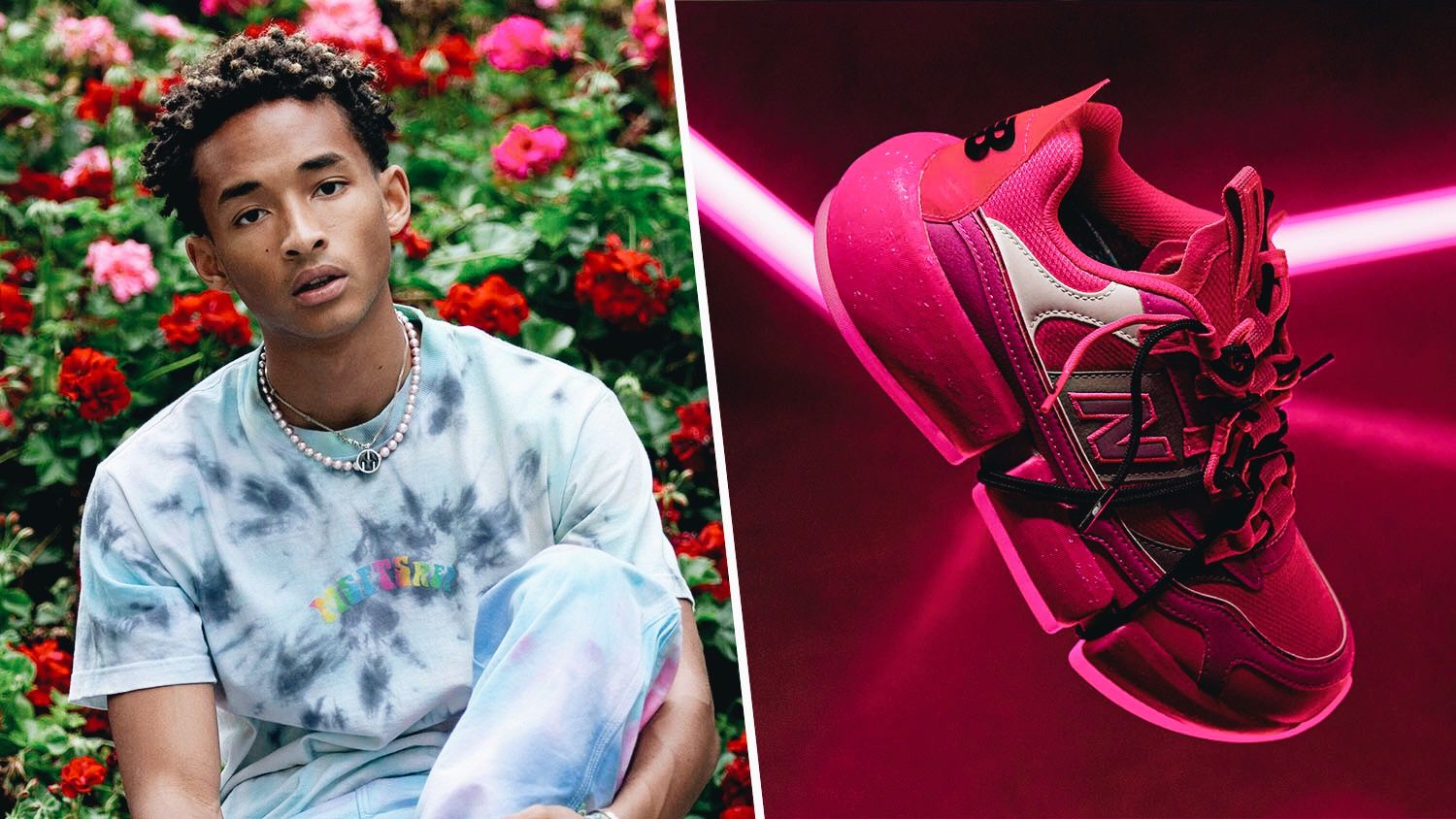 Jaden Smith and New Balance Team Up to Pink Vegan Sneakers