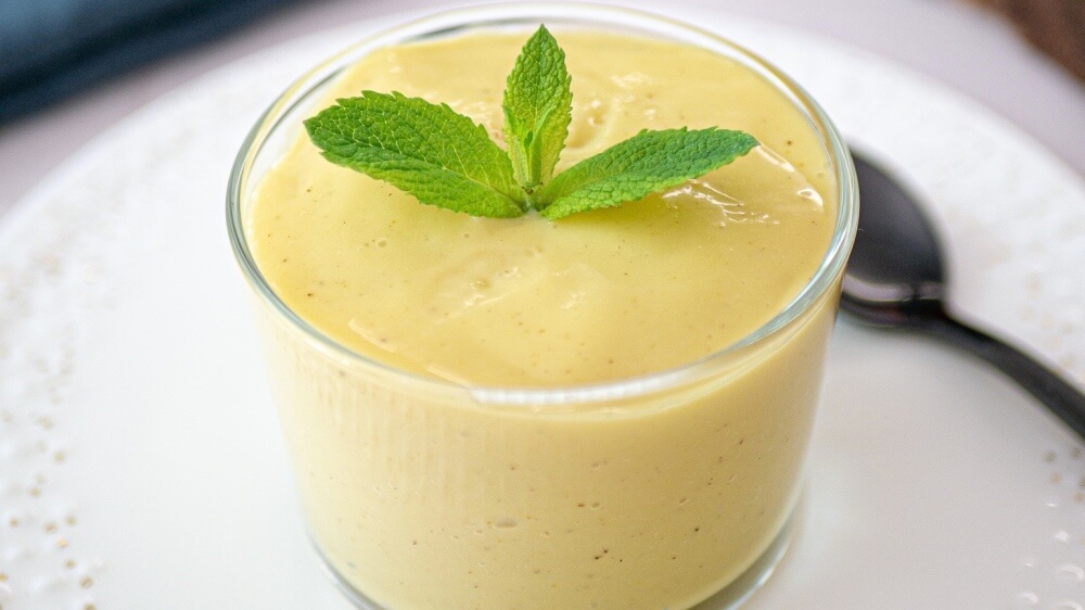 Vegan Lemon-Vanilla Soy Milk Custard With Fresh Fruit