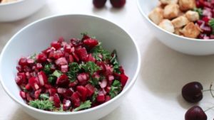 Summer Cherries are the Stars of This Beet Salsa