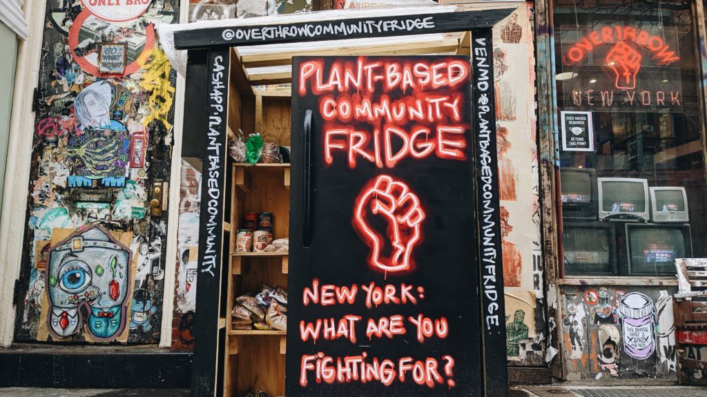 A Community Vegan Fridge Is Providing Free Plant-Based Foods in NYC