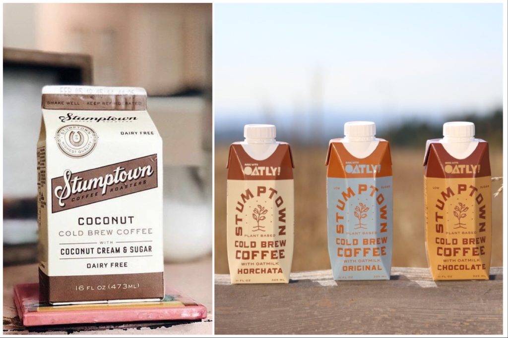 Oatly is blended with Stumptown’s cold brew coffee for a caffeine kick. | Stumptown