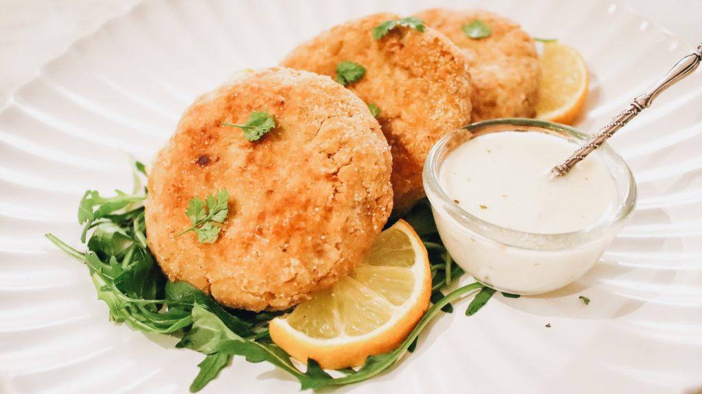 Maryland Crab Cakes Recipe Made Vegan With Chickpeas and Hearts of Palm