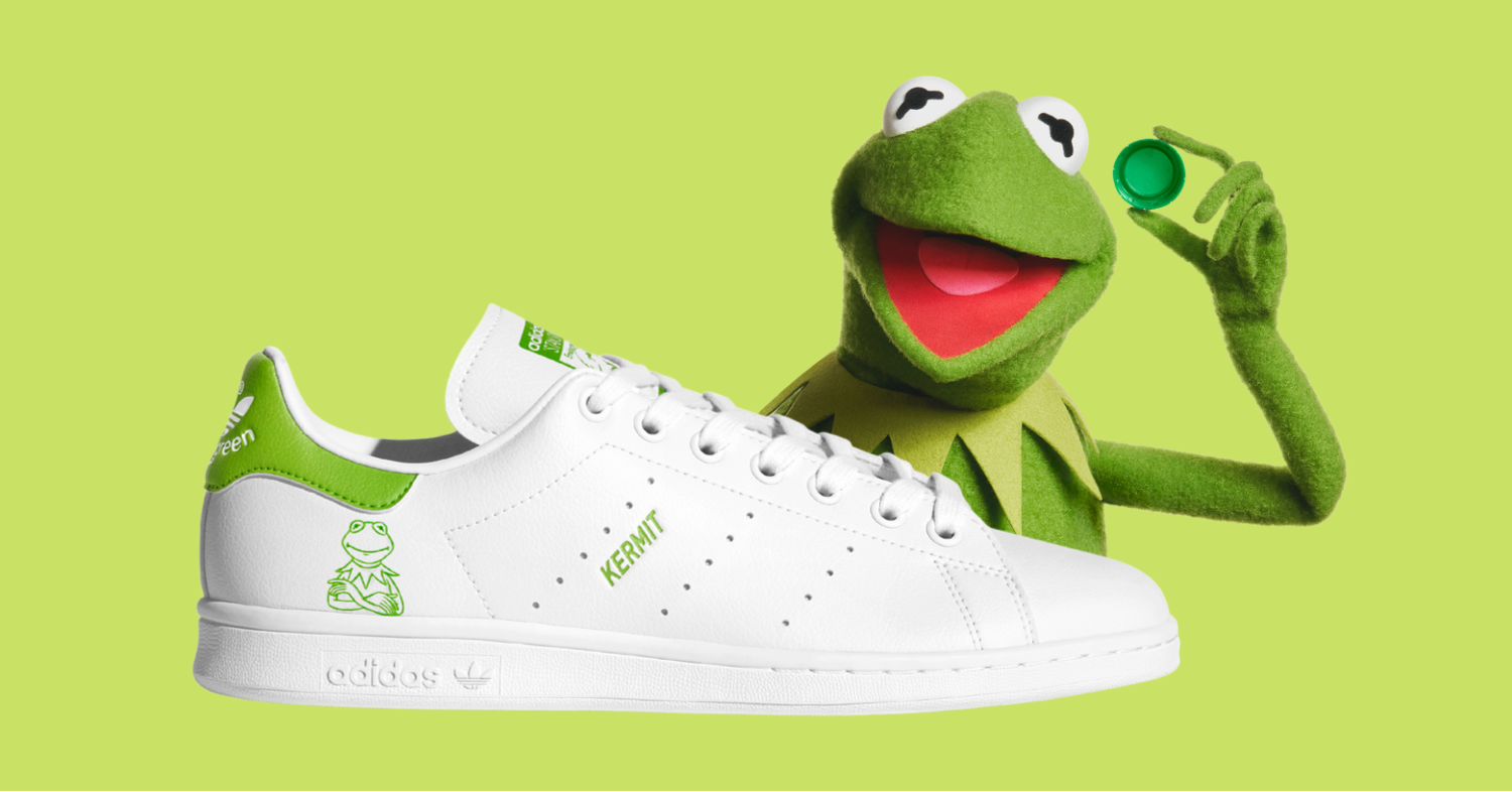 Launches Sustainable Stan Smith Kermit Shoes