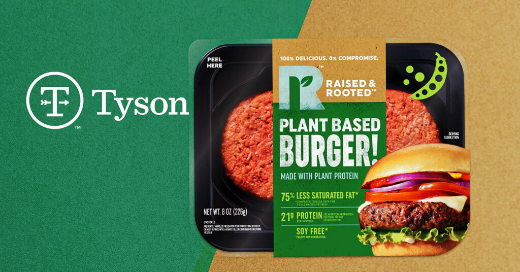 Meat Giant Tyson Foods Introduces Its First Plant-Based Burger