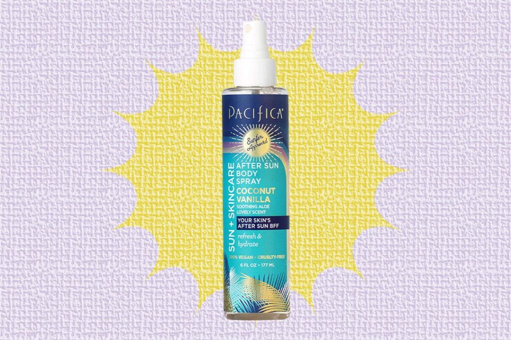 Pacifica's after sun body spray is light and refreshing.