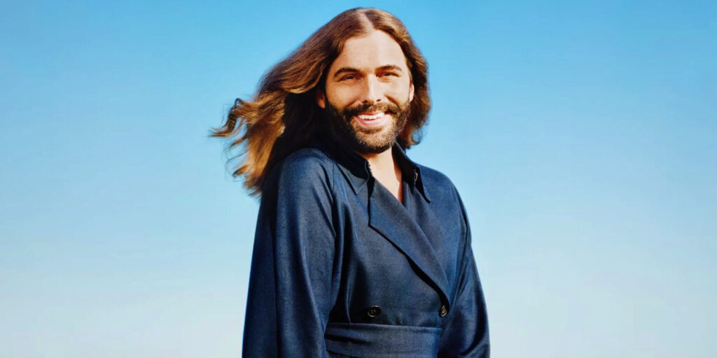 Picture features Jonathan Van Ness, the founder of cruelty-free hair care brand JVN.