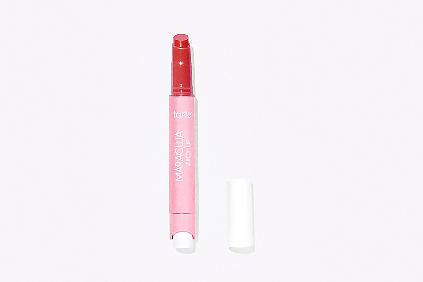 Photo of Tarte maracuja juicy lip product. Glossy lips are another Y2K beauty trend that is blowing up at the moment.